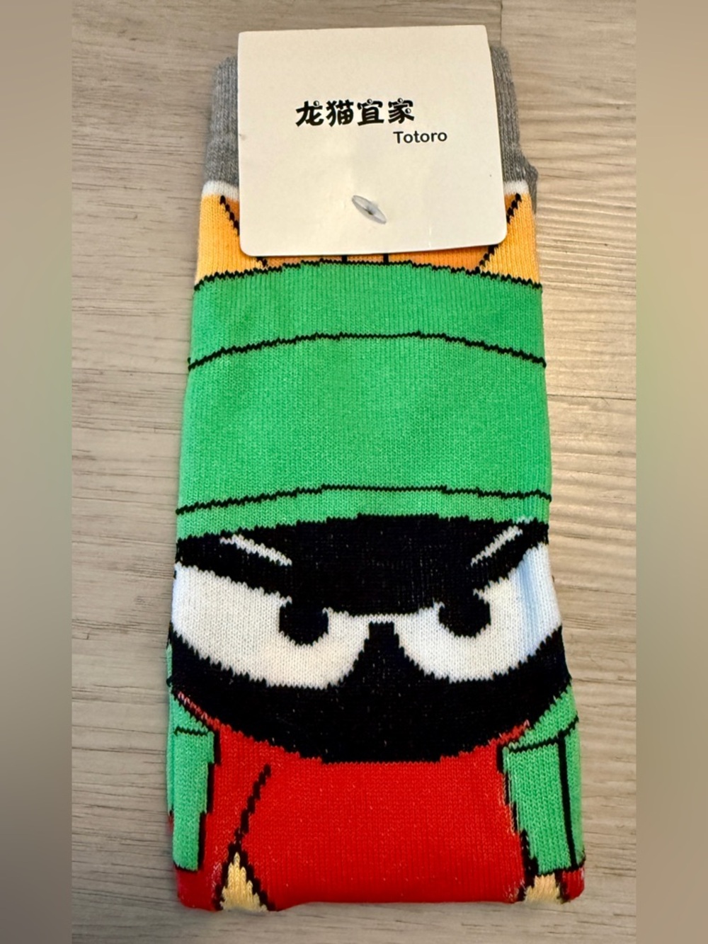 New Looney Tunes Totoro Marvin the Martian Long Socks Gift Stocking Stuffer